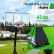 Баскетбольная стойка UNIX Line B-Stand-TG 54x32" R45 H230-305 см